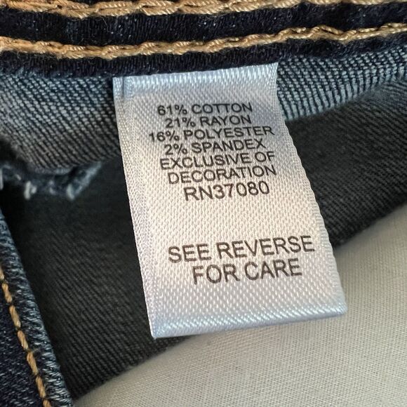 Est. 1946 patchwork straight Contemporary Stretch jeans size 6 - Picture 4 of 5